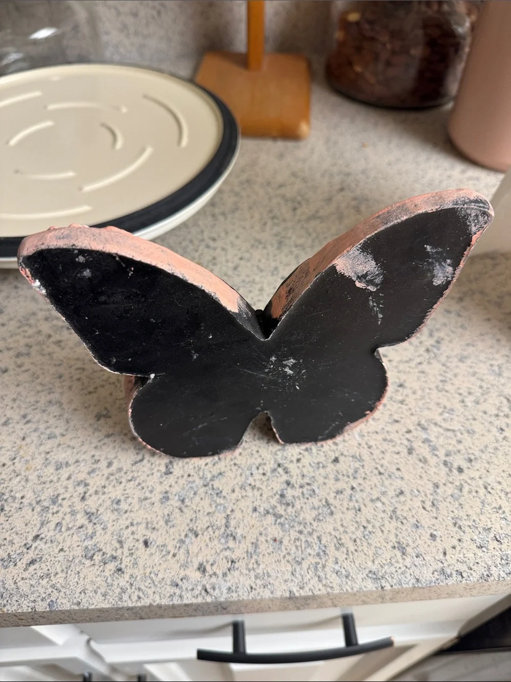 Home Sweet Home Pink Butterfly Wall Decor